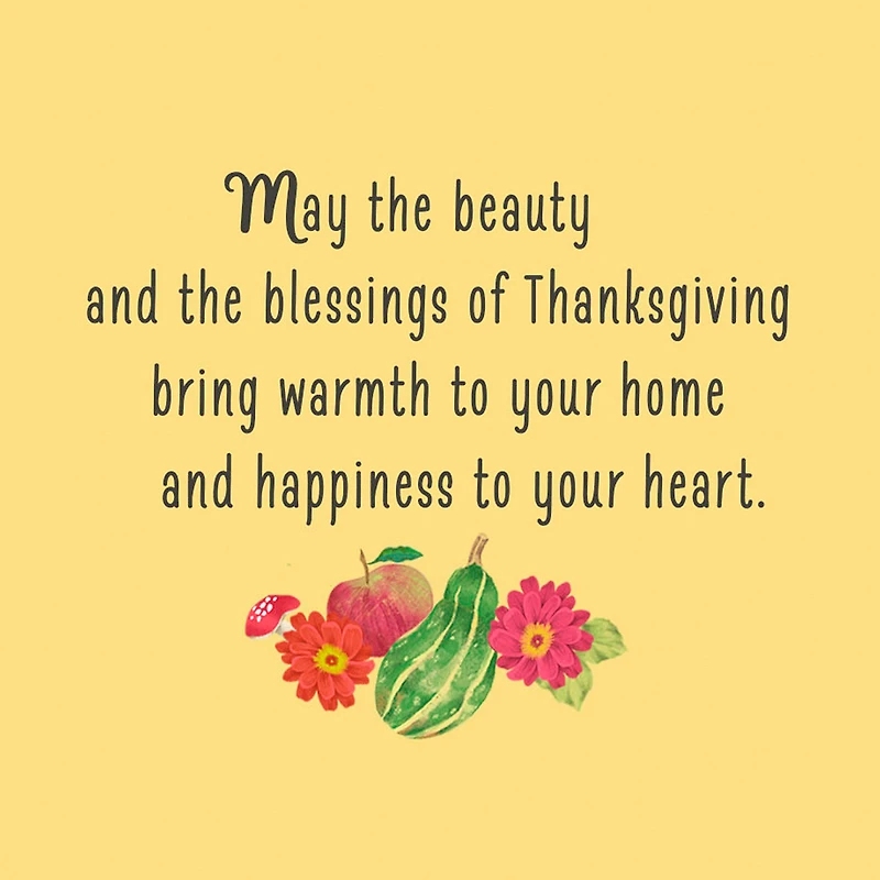 May Beauty and Blessings Warm Your Heart Thanksgiving Card for only USD 2.00 | Hallmark