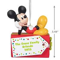Disney Mickey Mouse Christmas Present Personalized Ornament, Custom Text for only USD 30.99 | Hallmark