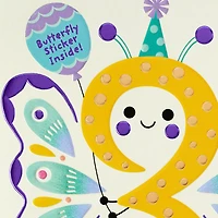 Bright and Delightful Butterfly 3rd Birthday Card With Sticker for only USD 4.59 | Hallmark