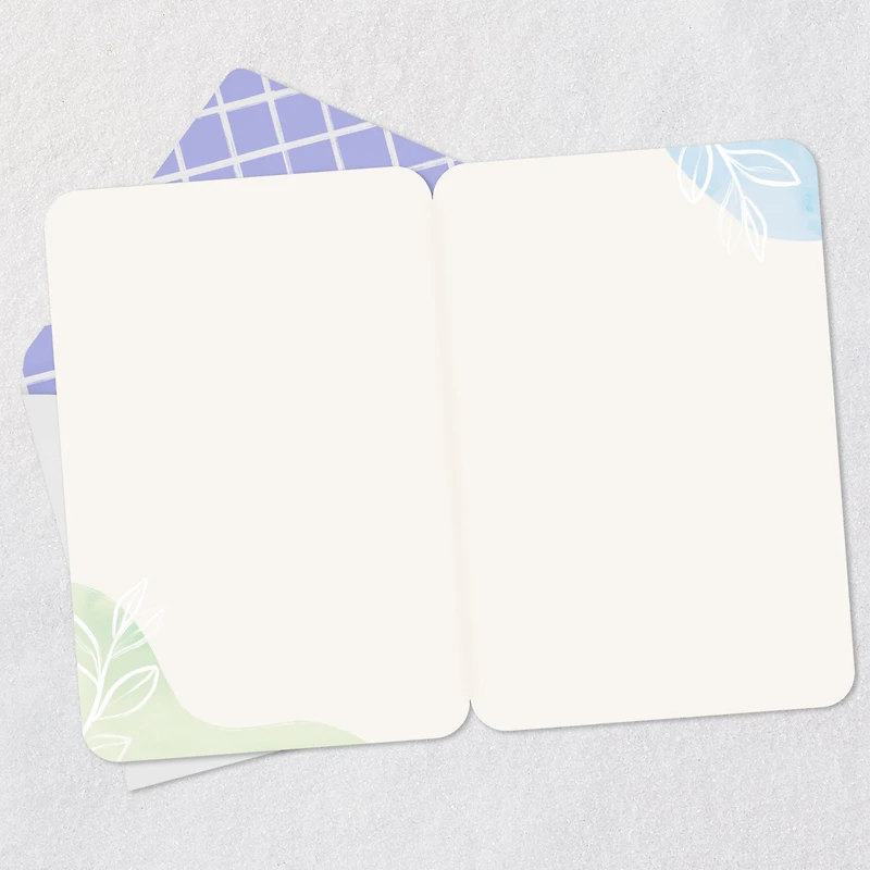 Abstract Pastel Leaf Print Blank Card for only USD 2.99 | Hallmark