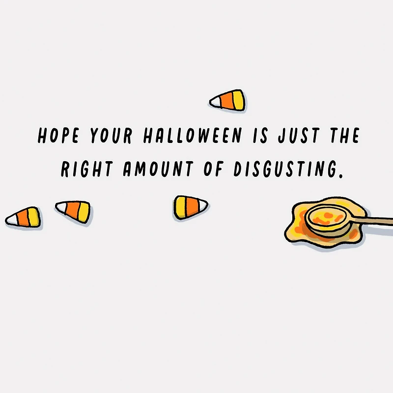 Just the Right Amount of Disgusting Funny Halloween Card for only USD 3.69 | Hallmark