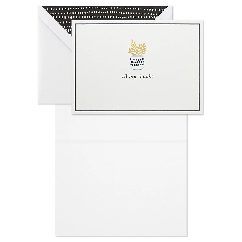 Potted Plant Blank Thank You Notes, Pack of 10 for only USD 12.49 | Hallmark