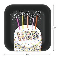 "HBD" Cake Dessert Plates, Pack of 8 for only USD 3.99 | Hallmark