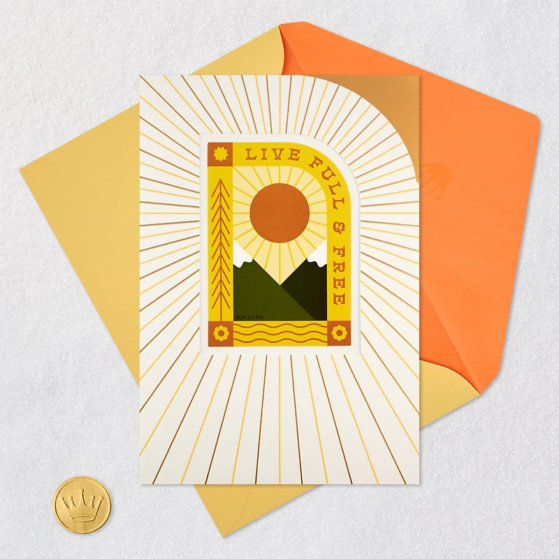 Live Full and Free Birthday Card With Decal for only USD 7.59 | Hallmark