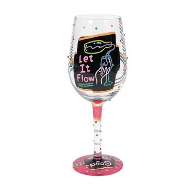 Lolita Happy Hour Handpainted Wine Glass, 15 oz. for only USD 32.99 | Hallmark