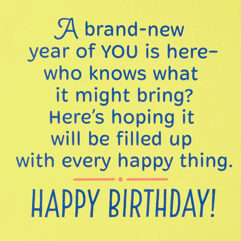 Brand-New Year of You Birthday Card for only USD 3.99 | Hallmark
