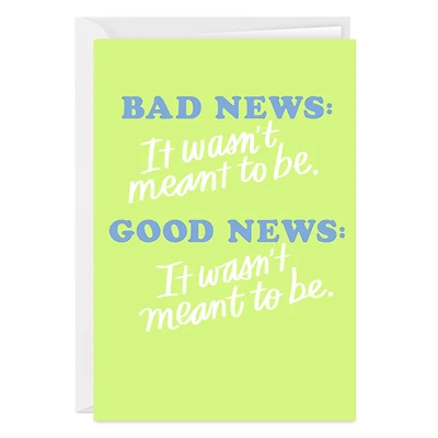 Good News Bad News Funny Custom Encouragement Card for only USD 4.99 | Hallmark