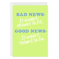 Good News Bad News Funny Custom Encouragement Card for only USD 4.99 | Hallmark