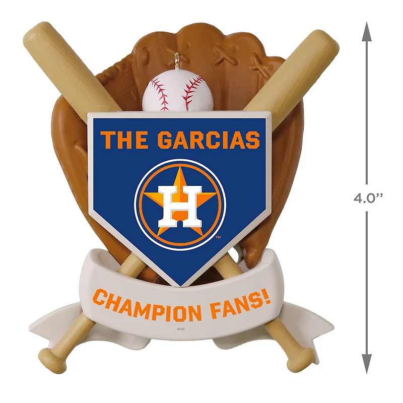 MLB Houston Astros™ Baseball Personalized Ornament