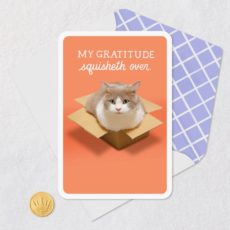 My Gratitude Squisheth Over Thank You Card for only USD 2.99 | Hallmark