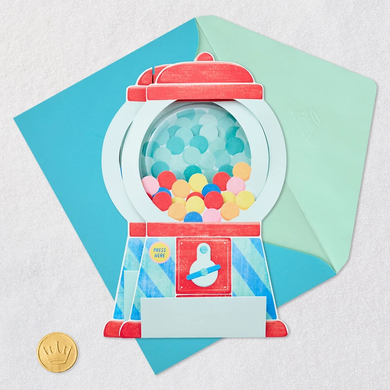 Sweet Surprises Gumball Machine Musical 3D Pop-Up Birthday Card for only USD 12.99 | Hallmark