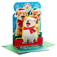 Caroling Cats Funny Musical Pop-Up Christmas Card for only USD 7.99 | Hallmark