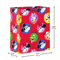 9.6" Disney Mickey and Friends Polka-Dots on Red Medium Gift Bag for only USD 3.99 | Hallmark