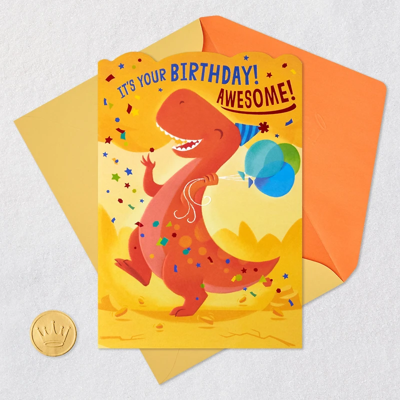 Dino-mite Good Time Birthday Card for Kids for only USD 4.59 | Hallmark