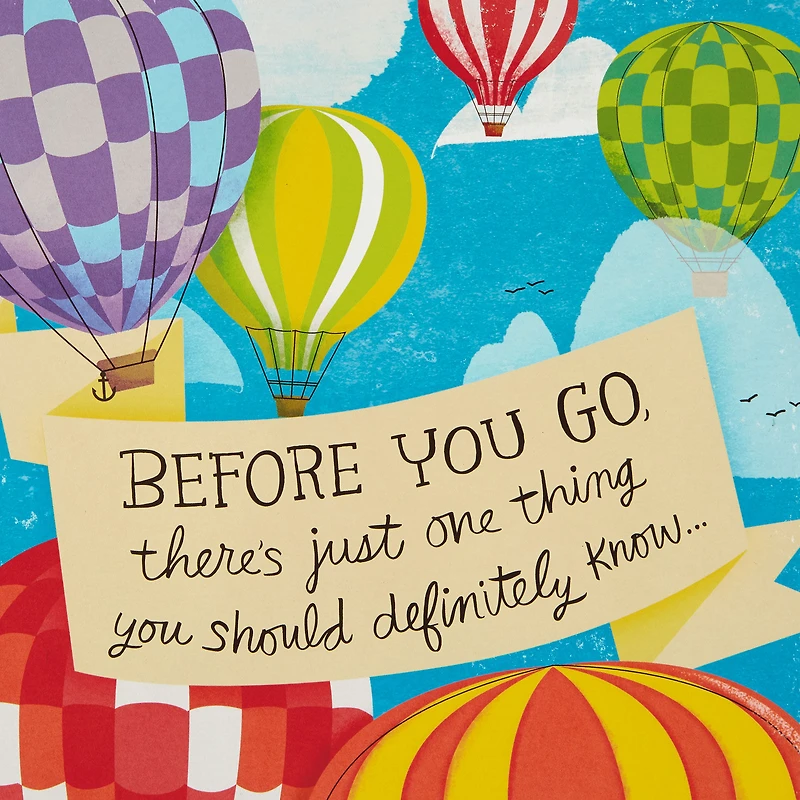 16" Hot Air Balloons Pop-Up Jumbo Goodbye Card for only USD 14.99 | Hallmark