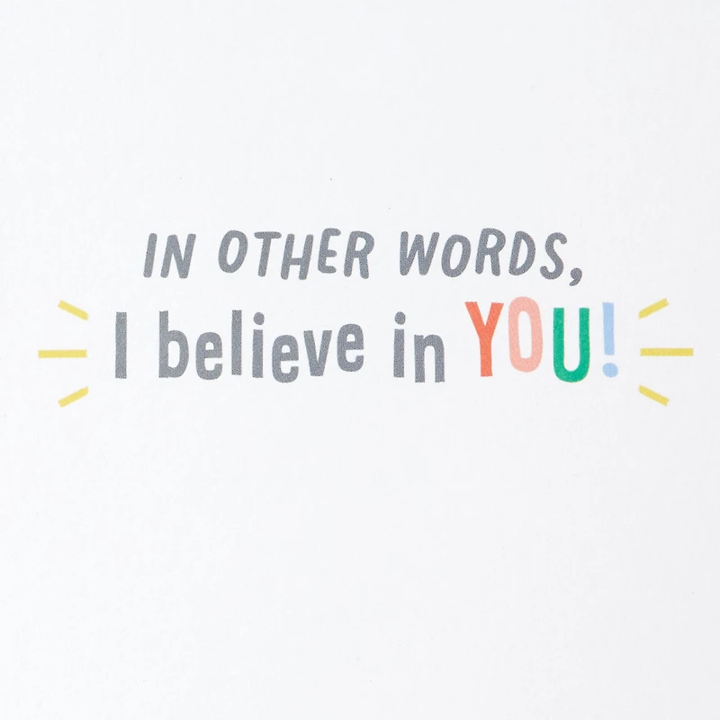 Little World Changers™ I Believe in You Good Luck Card for only USD 2.99 | Hallmark