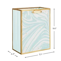 9.6" Marbled Aqua Medium Gift Bag for only USD 3.99 | Hallmark