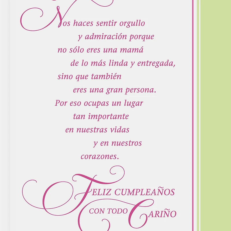 What You Mean to Us Spanish-Language Birthday Card for Mom for only USD 3.59 | Hallmark