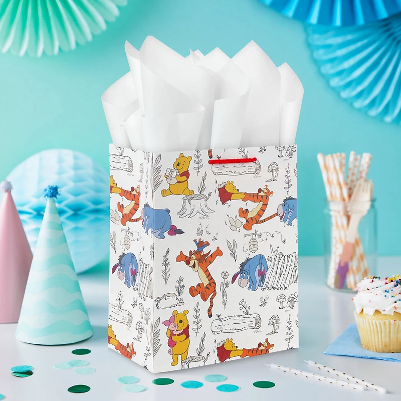 9.6" Disney Winnie the Pooh Friends Together Medium Gift Bag for only USD 3.49 | Hallmark