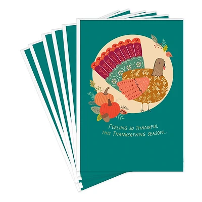 Feeling So Thankful Turkey Thanksgiving Cards, Pack of 6 for only USD 4.99 | Hallmark