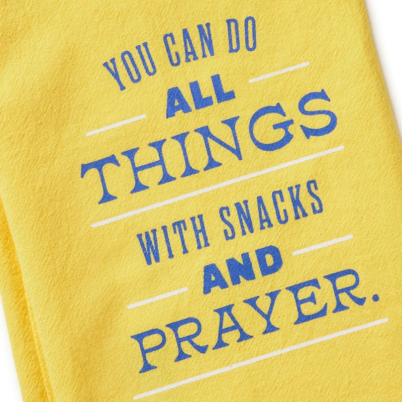 Snacks and Prayer Tea Towel, 18x26 for only USD 14.99 | Hallmark