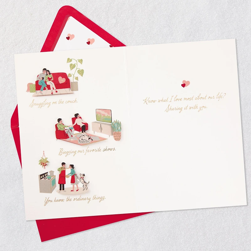 What I Love About Our Life Romantic Anniversary Card for only USD 7.59 | Hallmark