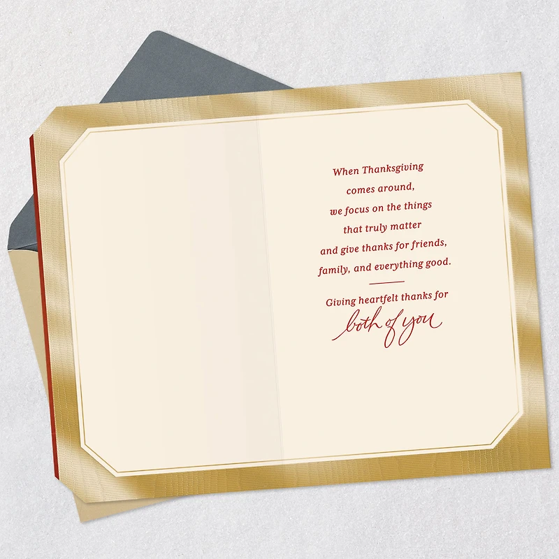 The Things That Truly Matter Thanksgiving Card for Both for only USD 3.99 | Hallmark