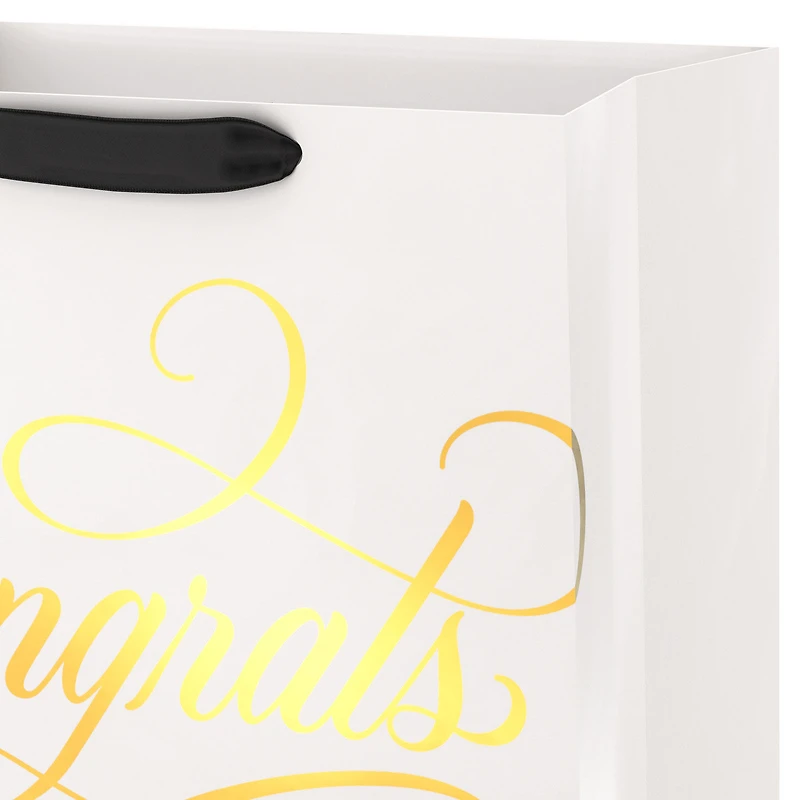 13" Congrats Calligraphy on Cream Large Gift Bag for only USD 5.49 | Hallmark