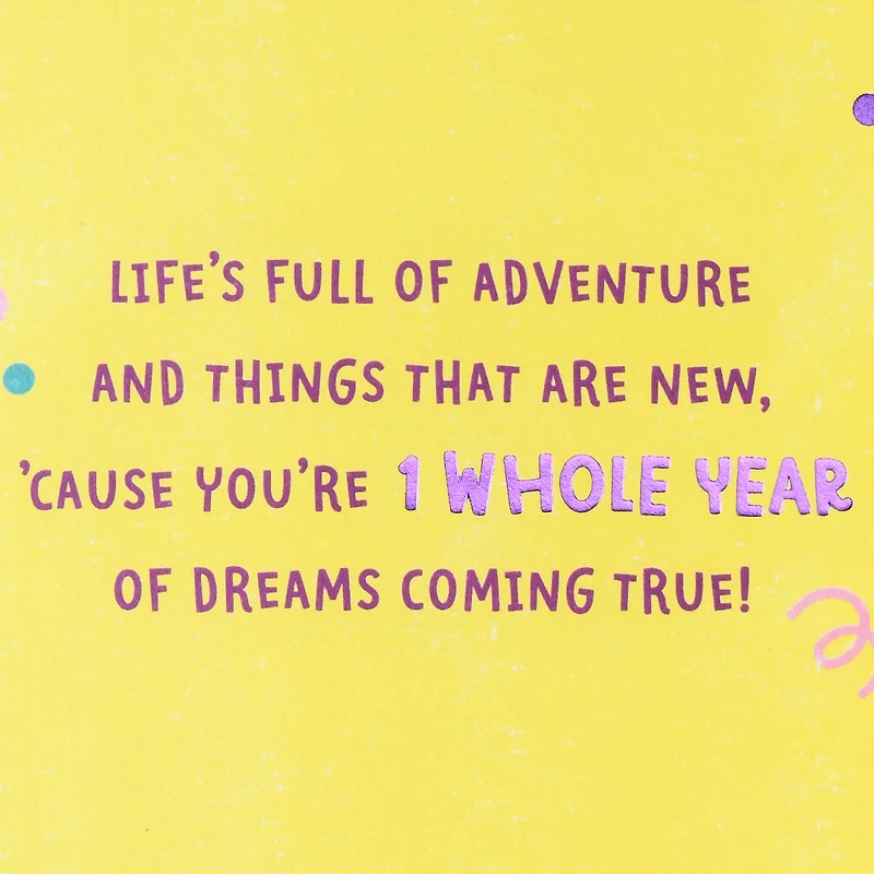 Dreams Come True First Birthday Card for only USD 6.59 | Hallmark