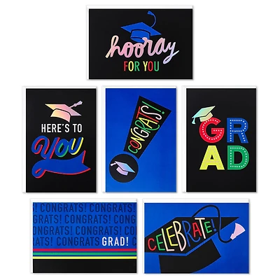 Assorted Bold and Iridescent Graduation Cards, Box of 36 for only USD 18.99 | Hallmark