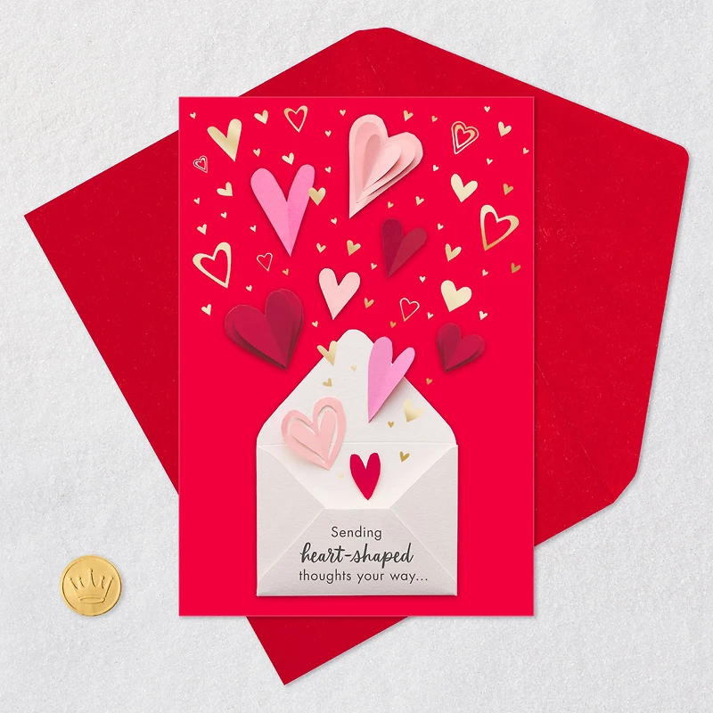 Heart-Shaped Thoughts Valentine's Day Card for only USD 2.00 | Hallmark
