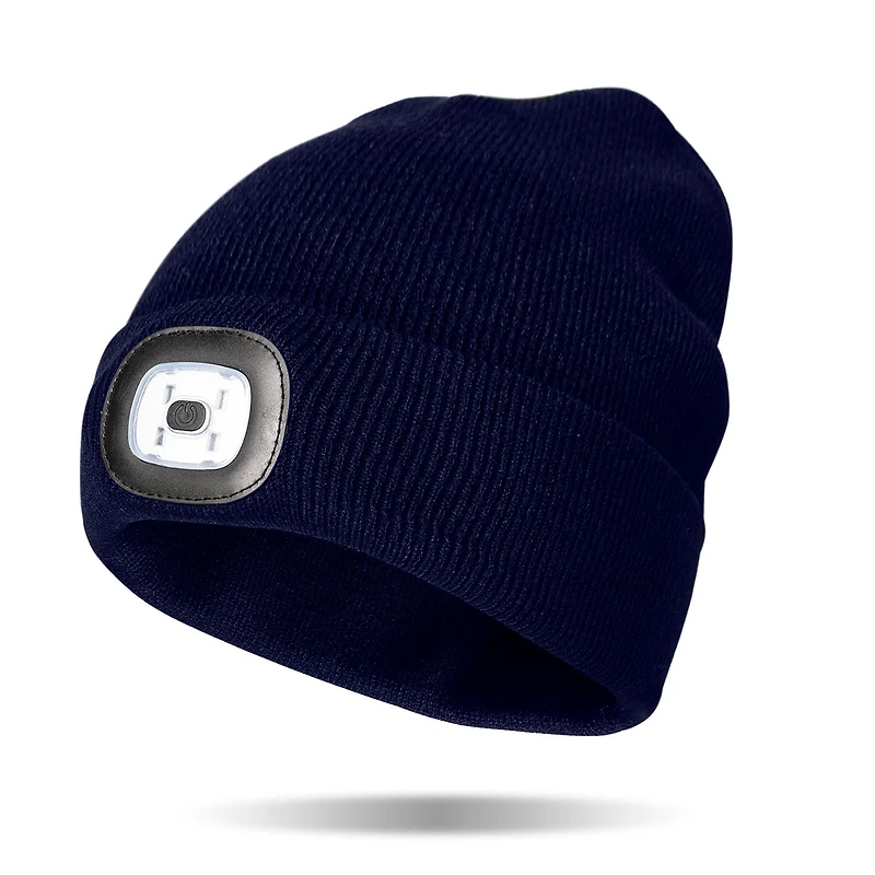 Night Scout Light-Up Rechargeable LED Beanie, Navy for only USD 14.99 | Hallmark