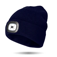 Night Scout Light-Up Rechargeable LED Beanie, Navy for only USD 14.99 | Hallmark