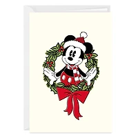 Disney Mickey Mouse in Wreath Custom Christmas Card for only USD 4.99 | Hallmark
