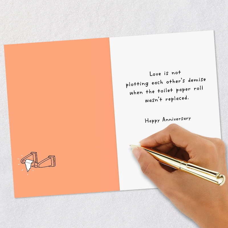 Replacing the Toilet Paper Roll Funny Anniversary Card for only USD 4.49 | Hallmark