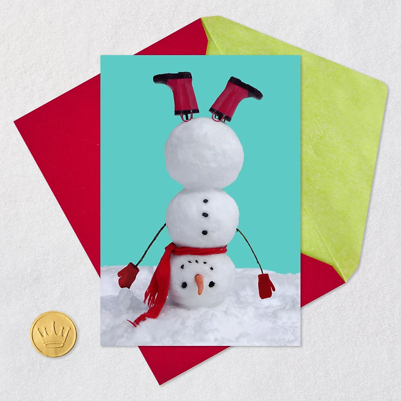 Celebrate 'til Your Carrot Falls Off Snowman Funny Holiday Card for only USD 3.99 | Hallmark