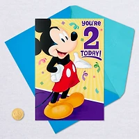 Disney Mickey Mouse Musical 2nd Birthday Card With Light for only USD 8.99 | Hallmark