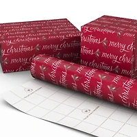 Cinnamon-Scented Merry Christmas on Red Wrapping Paper Roll, 20 sq. ft. for only USD 5.99 | Hallmark