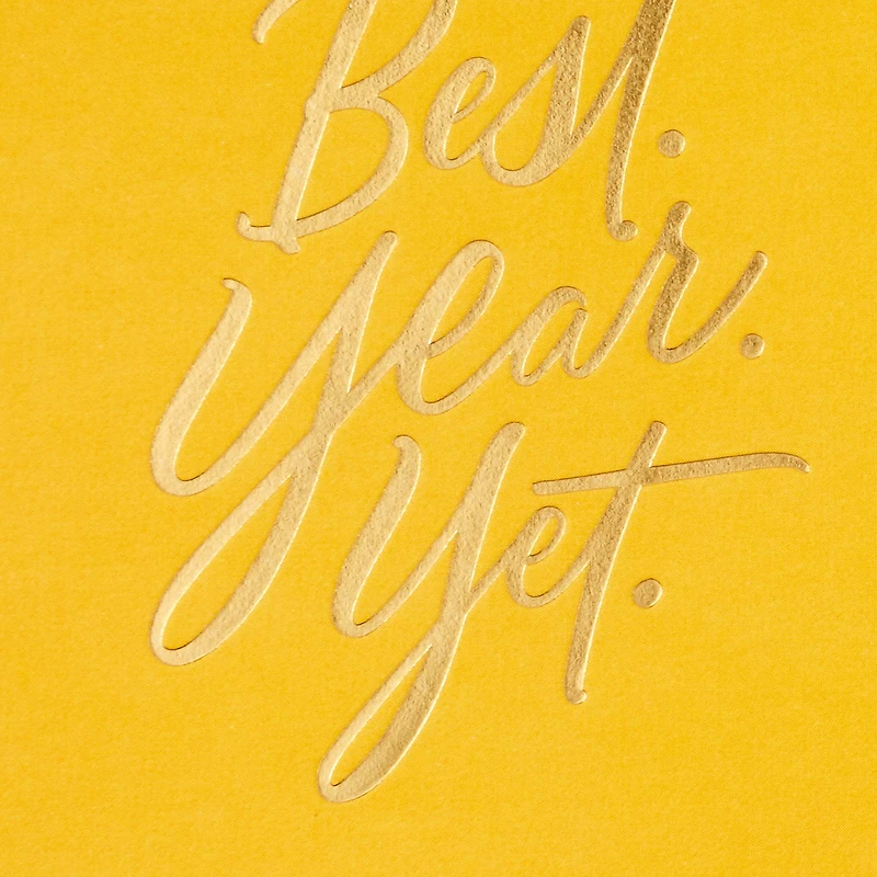 Best Year Yet Gold Birthday Card for only USD 5.99 | Hallmark