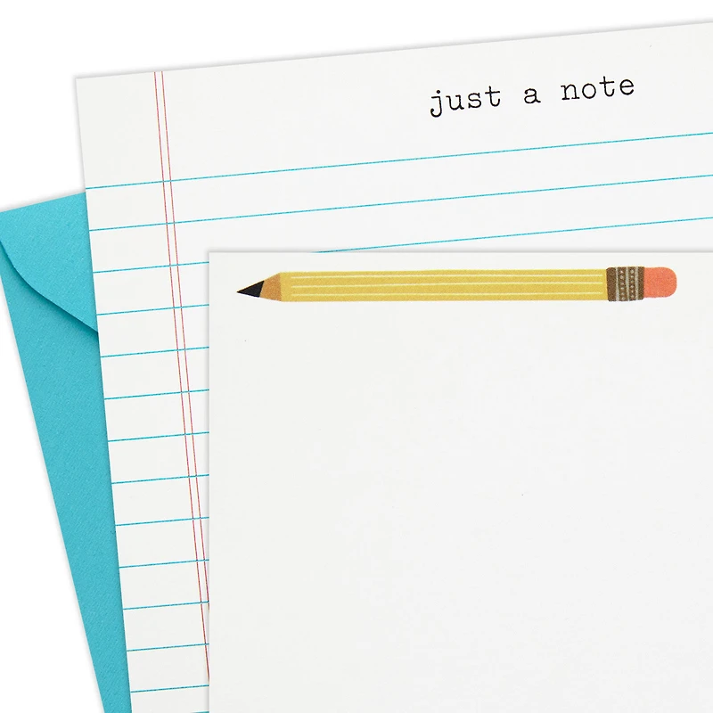School Fun Flat Note Cards in Caddy, Box of 40 for only USD 10.99 | Hallmark