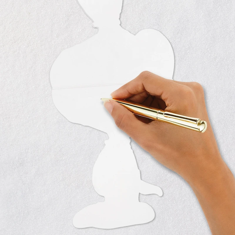 Peanuts® 75th Anniversary Felt Snoopy Blank Card for only USD 10.59 | Hallmark
