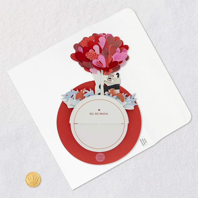 Love You So, So Much 3D Pop-Up Musical Love Card With Motion for only USD 14.99 | Hallmark
