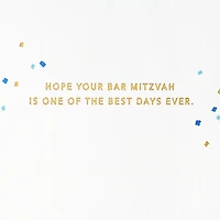 Blue and Gold Confetti Bar Mitzvah Card for only USD 8.59 | Hallmark