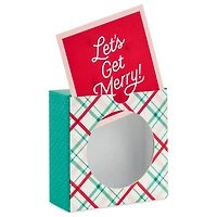 4.5" Let's Get Merry! Plaid Christmas Gift Card Holder Box for only USD 5.99 | Hallmark