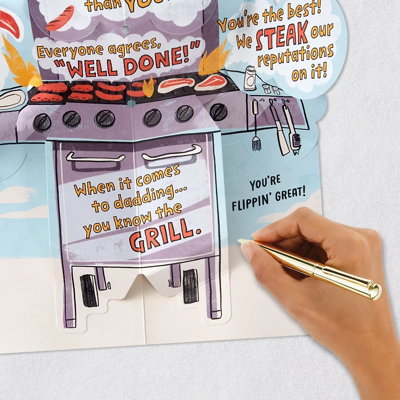 A Day of Thrills, Chills and Grills Pop-Up Birthday Card for Dad for only USD 5.59 | Hallmark