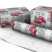 'Tis the Season Red Truck Jumbo Christmas Wrapping Paper Roll, 90 sq. ft. for only USD 9.99 | Hallmark