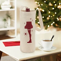 11" A Christmas Story™ Leg Lamp Canvas Fabric Wine Gift Tote for only USD 6.99 | Hallmark