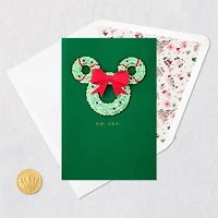 Hallmark + Disney Holiday Ever After Mickey Wreath Christmas Card for only USD 7.59 | Hallmark