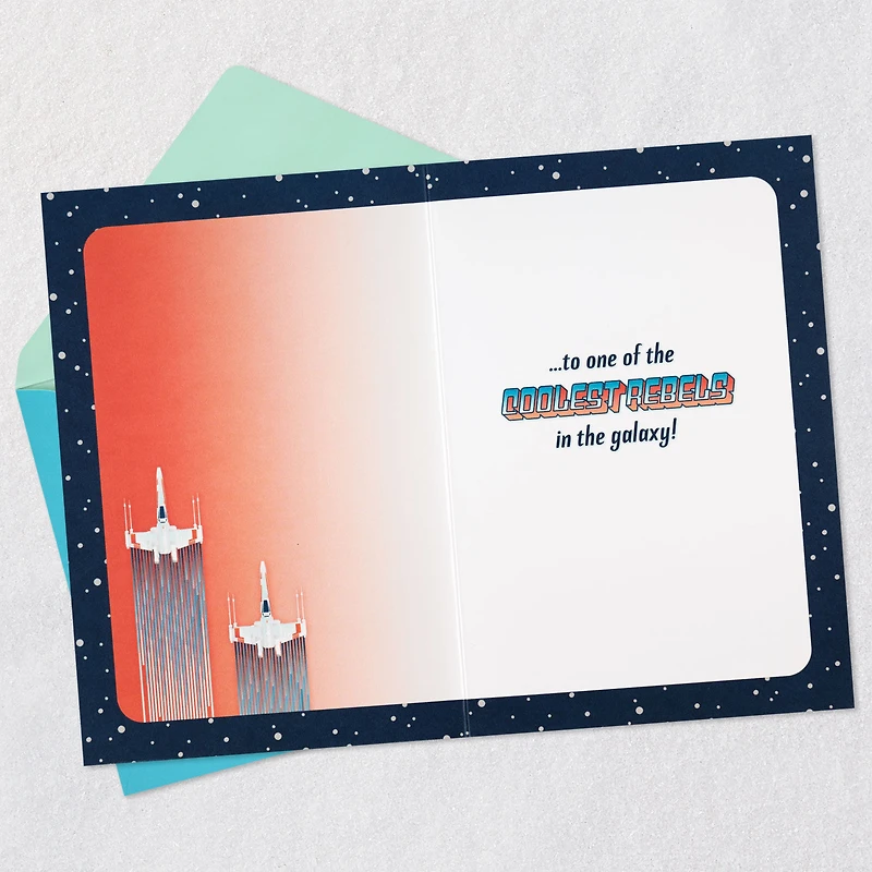 Star Wars™ Coolest Rebel in the Galaxy Lenticular Birthday Card for only USD 7.99 | Hallmark