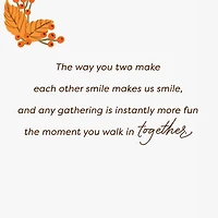 You Two Make Us Smile Thanksgiving Card for Granddaughter and Husband for only USD 2.99 | Hallmark